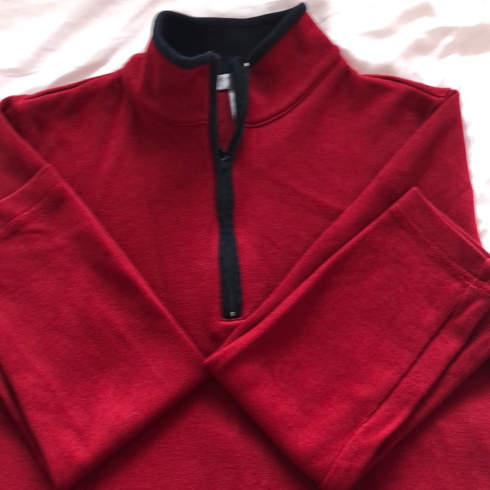 Sz L Geoffrey Beene Sport Long Sleeve Pullover Jacket